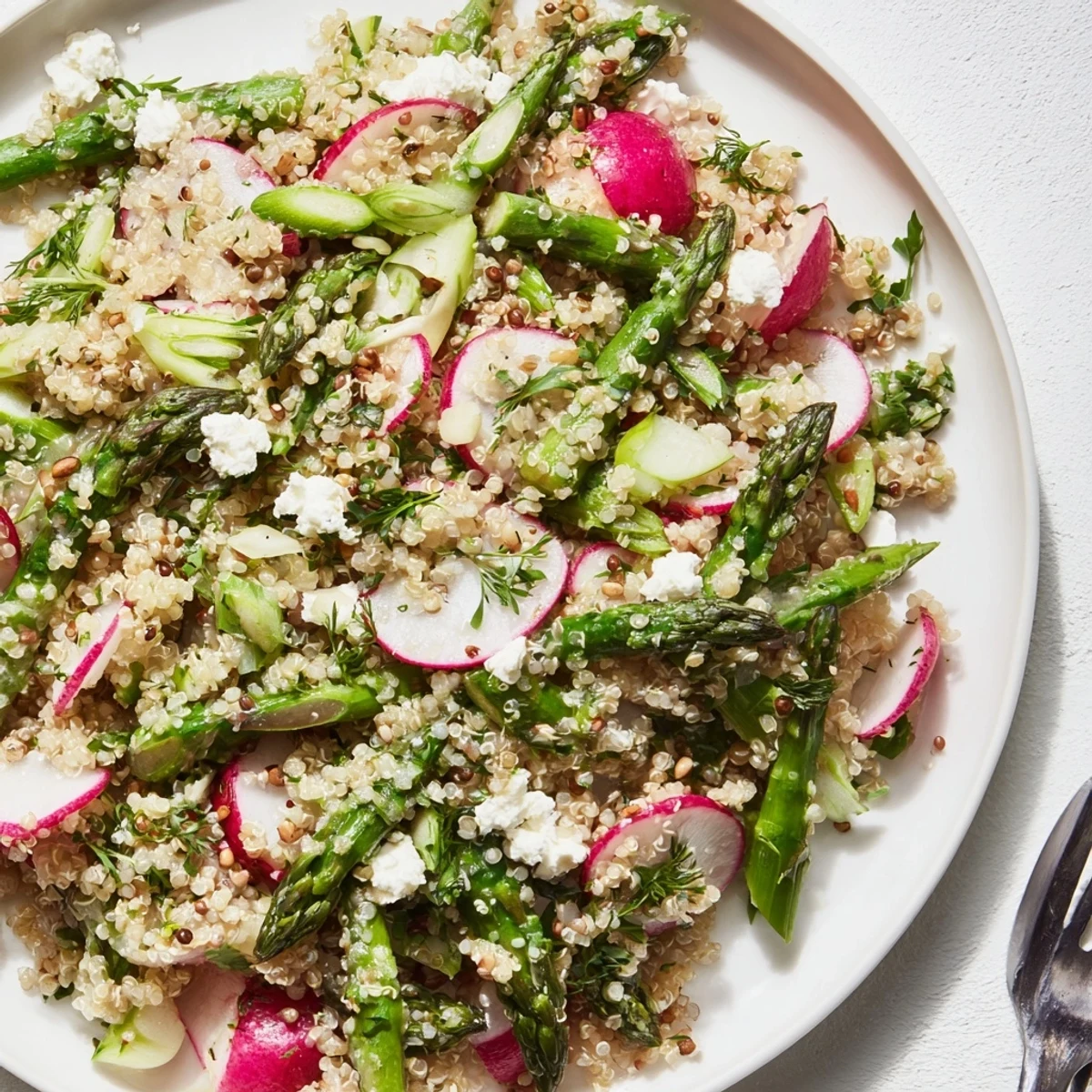 Spargel Radieschen Quinoa Salat